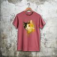 Calico Cat With Flowers For Mom Dad Women Men Kids Botanical Men's Comfort Colors T-Shirt Crimson