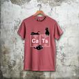 Cat Chemistry Periodic Table Cat Dad Cat Mom Men's Comfort Colors T-Shirt Crimson