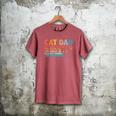 Cat Dad The Man The Myth Snack Dealer Fathers Day Men's Comfort Colors T-Shirt Crimson