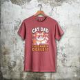 Cat Dad The Man The Myth The Snack Dealer Men's Comfort Colors T-Shirt Crimson