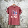 Cat Daddy Shirt Cat Sunglasses Cool Cat Dad Men Father Men's Comfort Colors T-Shirt Crimson