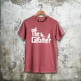 The CatFather Cat Dad T Shirt Cat Lover For Men Premium Tri-Blend Men's Comfort Colors T-Shirt Crimson