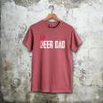 Cheer Dad Beer Dad Cheerleading Father Father's Day Men's Comfort Colors T-Shirt Crimson