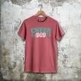 Cheer Dad My Favorite Cheerleader Calls Me Dad Teal Blue Men's Comfort Colors T-Shirt Crimson