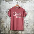 Cheer Dad Shirts Cheer Uncle Proud Cheerleading Uncle Men's Comfort Colors T-Shirt Crimson