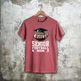 Class Of 2024 Graduation Senior Football Mom 2024 Men's Comfort Colors T-Shirt Crimson