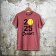Class Of 2025 Softball Senior Graduation Graduate Women Men's Comfort Colors T-Shirt Crimson