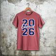 Class Of 2026 Graduation Varsity Navy Blue Letters Premium Tri-Blend Men's Comfort Colors T-Shirt Crimson