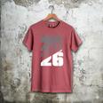 Class Of 2026 High School Senior Graduation Grey Sport Style Men's Comfort Colors T-Shirt Crimson