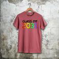 Class Of 2031 Pre-K -12th Grade Hand Prints Space Graduation Men's Comfort Colors T-Shirt Crimson