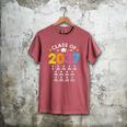 Class Of 2037 Grow With Me Checklist Graduation Men's Comfort Colors T-Shirt Crimson