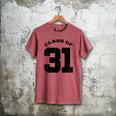 Class Of 31 Date High School Kindergarten Graduation Shirt Men's Comfort Colors T-Shirt Crimson