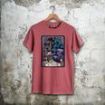 Color Graphic The Introvert Tarot Card Raglan Baseball Tee Men's Comfort Colors T-Shirt Crimson