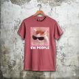 Cool Cat Meme Ew People Anti Social Introvert Cute Cat Men's Comfort Colors T-Shirt Crimson