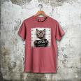 Cute Cat Mugshot Humorous Cat For Cats Lover Cat Mom Cat Dad Men's Comfort Colors T-Shirt Crimson