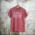 Cute Daddy Saurus Dad Dinosaur Birthday Boy Girl Family Men's Comfort Colors T-Shirt Crimson