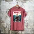 Cute English Mastiff Jowls Burger Bullmastiff Dog Mom Dad Men's Comfort Colors T-Shirt Crimson