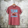 Cute Team Touchdowns Gender Reveal For Mom And Dad Men's Comfort Colors T-Shirt Crimson