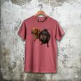 Dachshund Shirt Doxie Mom Dad Love Wiener Dog Puppy Cute Tee Men's Comfort Colors T-Shirt Crimson