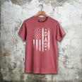 Dad American Flag Dad Patriotic Father's Day Men's Comfort Colors T-Shirt Crimson