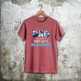 My Dad Is Awesome Fathers Day Shirt From Son Daughter Wife Men's Comfort Colors T-Shirt Crimson