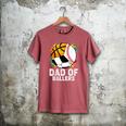 Dad Of Ballers Baseball Soccer Basketball Dad Men's Comfort Colors T-Shirt Crimson