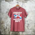 Dad Of The Birthday Boy Airplane Men's Comfort Colors T-Shirt Crimson