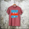 Dad Of The Birthday Boy Dog Lover Birthday Family Men's Comfort Colors T-Shirt Crimson