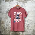 Dad Of The Birthday Boy Police Car Policeman Police Officer Men's Comfort Colors T-Shirt Crimson