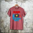 Dad Of The Birthday Boy Video Games Theme Bday Matching Men's Comfort Colors T-Shirt Crimson