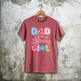 Dad Of The Birthday Girl Family Summer Beach Birthday Party Men's Comfort Colors T-Shirt Crimson