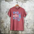 Dad Of The Birthday Mermaid Family Matching Father Dad Papa Men's Comfort Colors T-Shirt Crimson
