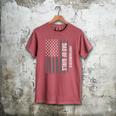Dad Of Girls Outnumbered Fathers Day 2025 For Dad Daughters Men's Comfort Colors T-Shirt Crimson