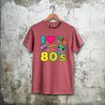 Dad I Love The 80's Retro 80s Nostalgia For Dad Men's Comfort Colors T-Shirt Crimson