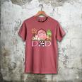 Dad Pink Farm Animal Birthday Kids Matching Family Men's Comfort Colors T-Shirt Crimson