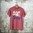 Dad Rookie Of Year 1st Birthday Baseball Theme Matching Men's Comfort Colors T-Shirt Crimson