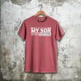 Dad Shirt From Son Men Fathers Day Dad Men's Comfort Colors T-Shirt Crimson