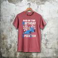 Dad Shirt Two Fast Two Curious Racing Cars Birthday Men's Comfort Colors T-Shirt Crimson