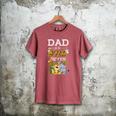 Dad Of The Wild Seven Animal Safari 7th Birthday Party Men's Comfort Colors T-Shirt Crimson