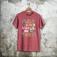 Dad Of The Wild And Three 3 Birthday Zoo Theme Safari Jungle Men's Comfort Colors T-Shirt Crimson