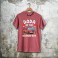 Dada Of The Birthday Boy Fire Truck Firefighter 1St Party Men's Comfort Colors T-Shirt Crimson