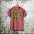 Dada Daddy Dad Bruh Father's Day Game Pixel Men's Comfort Colors T-Shirt Crimson