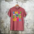 Daddy Of The Birthday Girl Retro 80's Party Men's Comfort Colors T-Shirt Crimson