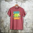 Daddy Dad Saurus Rex Dinosaur Dino For Father Men's Comfort Colors T-Shirt Crimson
