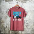 Daddy Is My Hero Police Toddler Police Officer Cop Boys Kids Men's Comfort Colors T-Shirt Crimson
