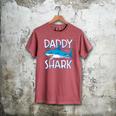 Daddy Shark T Shirt Fathers Day Family Matching Dad Men's Comfort Colors T-Shirt Crimson