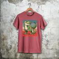 Daddysaurus Father's Day Best Dad T-Rex Papa Men's Comfort Colors T-Shirt Crimson