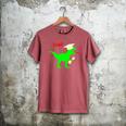 Dinosaur Rawr Diploma Grad Graduate Graduation Men's Comfort Colors T-Shirt Crimson