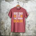 Dog Dad The Man The Myth The Snack Dealer Men's Comfort Colors T-Shirt Crimson