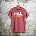 Make It a Double Twin Parent New Dad Men's Comfort Colors T-Shirt Crimson